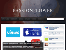 Tablet Screenshot of passionflowerfilm.com